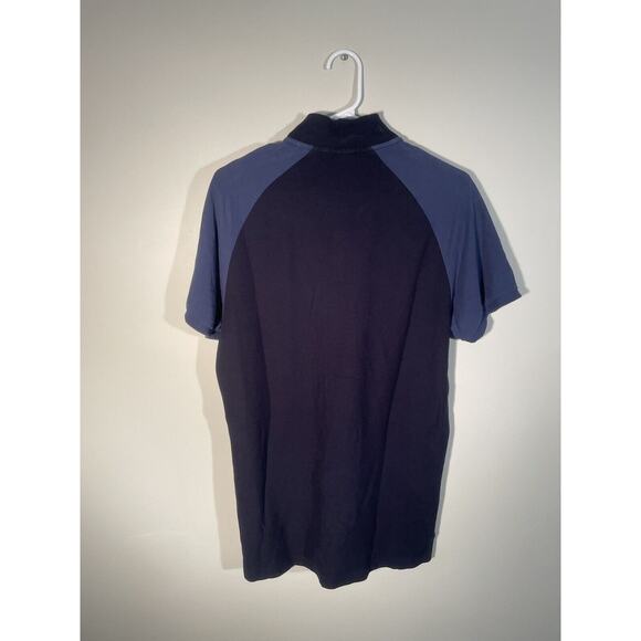 Mens Scotch & Soda Coffee Helps Navy & Blue Collard Polo Shirt Size L Cotton - Picture 8 of 12